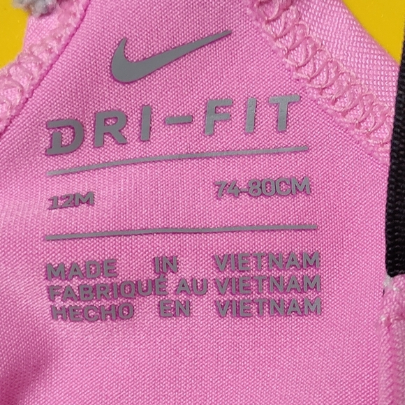 Nike Pink Dri-FIT Romper 12 Month - Picture 3 of 3